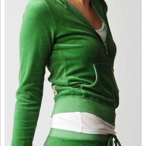 Y2K VINTAGE JUICY COUTURE VELOUR TRACK HOODIE S